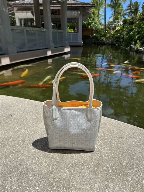 how much is the goyard mini anjou|goyard anjou mini tote bag.